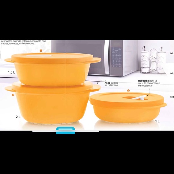 Tupperware Crystal Flash Containers Set of 3 - Picture 3 of 10